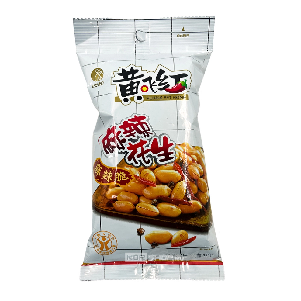 Арахис с острым вкусом HuangFeiHong, Китай, 110 г Арахис с острым вкусом HuangFeiHong, Китай, 110 г