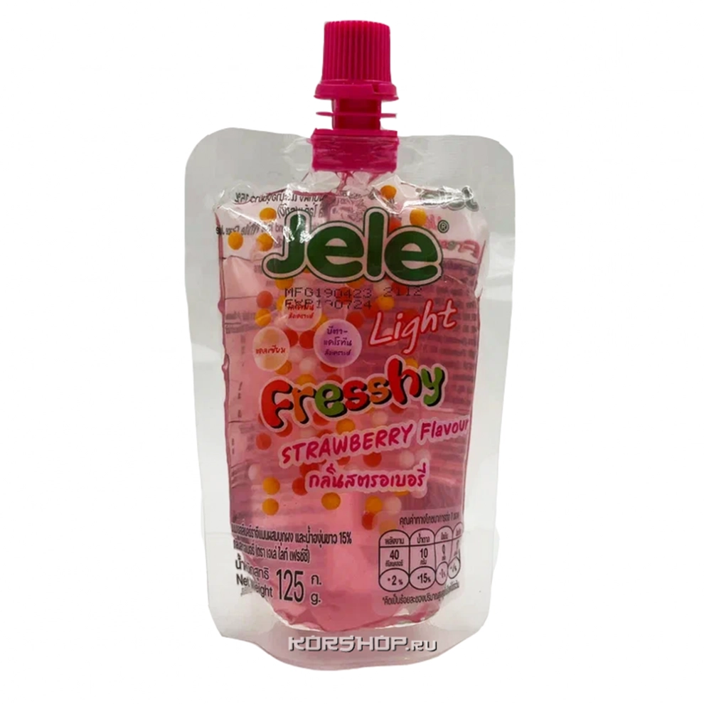 Желе освежающее со вкусом клубники Jele, Таиланд, 125 г Желе освежающее со вкусом клубники Jele, Таиланд, 125 г
