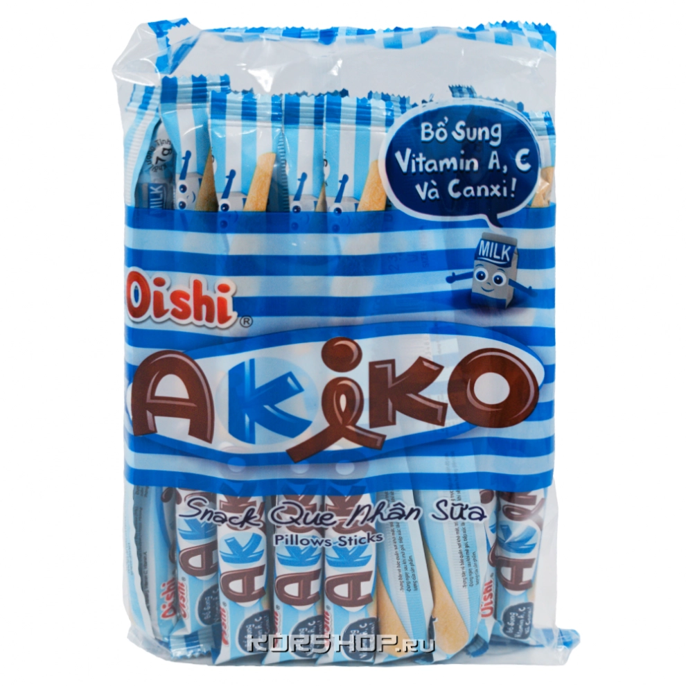 Палочки печенье со вкусом молока Akiko Oishi, Вьетнам, 140 г