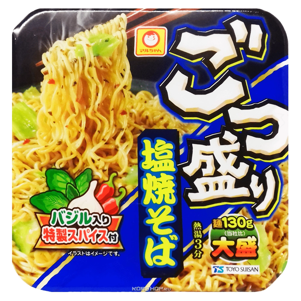Суп-лапша быстрого приготовления с базиликом и специями Сио-Якисоба Toyo Suisan, Япония, 156 г Суп-лапша быстрого приготовления с базиликом и специями Сио-Якисоба Toyo Suisan, Япония, 156 г