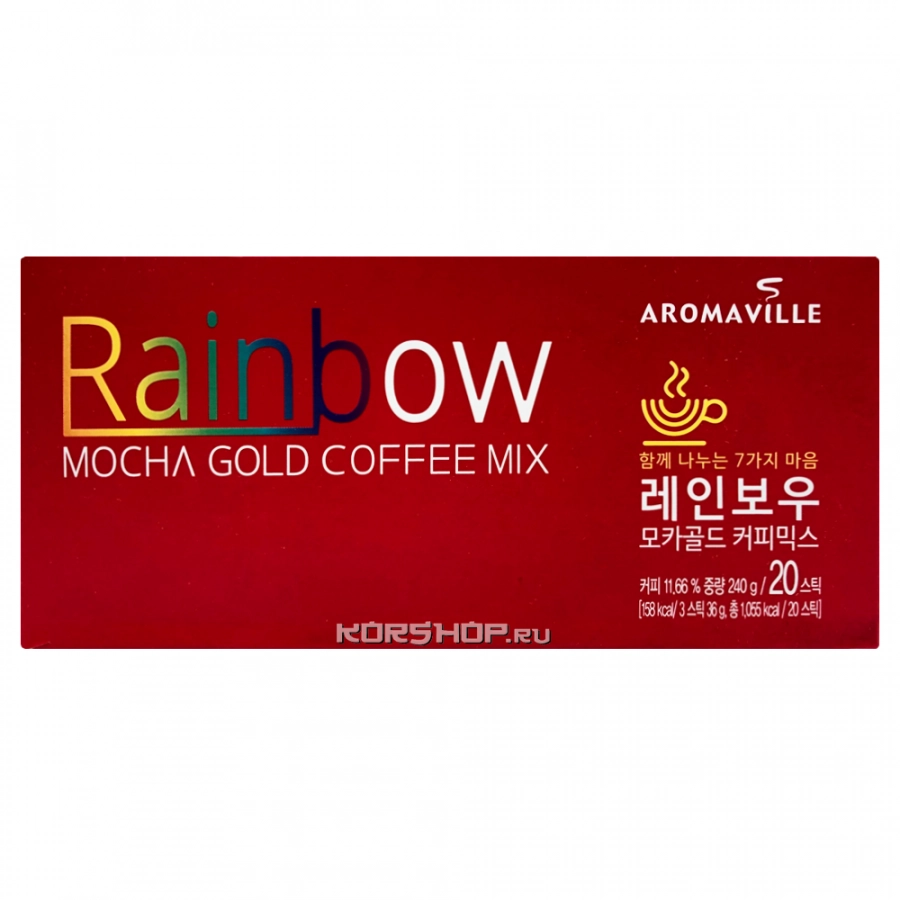 Кофе Мока Mocha Gold Coffee Mix Rainbow Aromaville, Корея, 240 г
