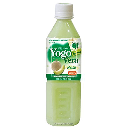 Напиток негазированный Алоэ и Дыня &quot;Yogovera Мelon&quot; Корея 500 мл