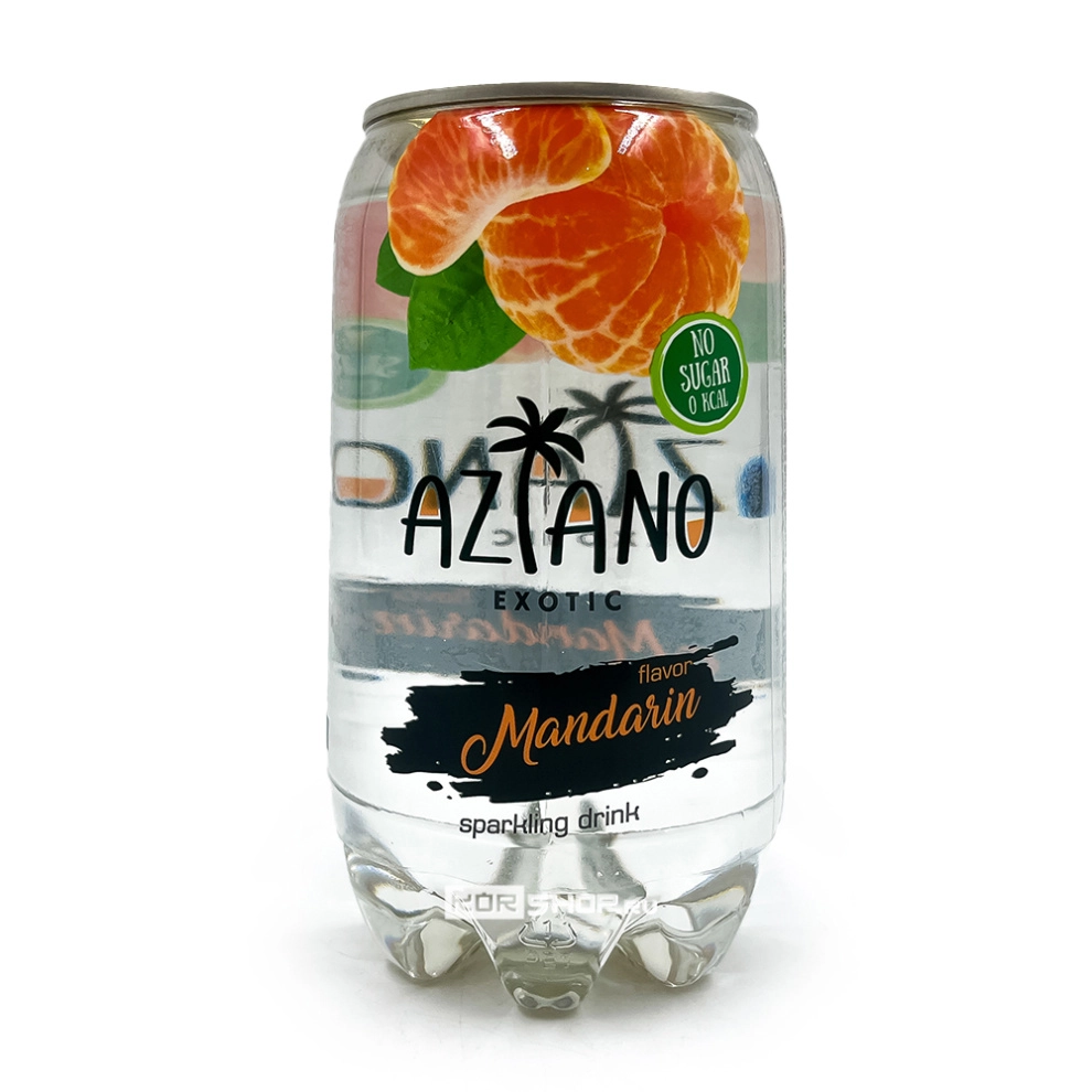 Газированный напиток со вкусом мандарина Sparkling Aziano (0 кал), 350 мл