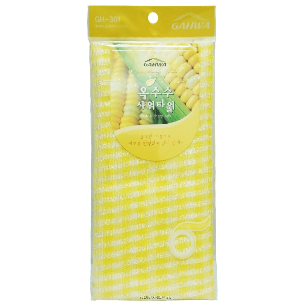 Массажная мочалка с кукурузой (30*97 см) Gahwa, Корея Массажная мочалка с кукурузой (30*97 см) Gahwa, Корея
