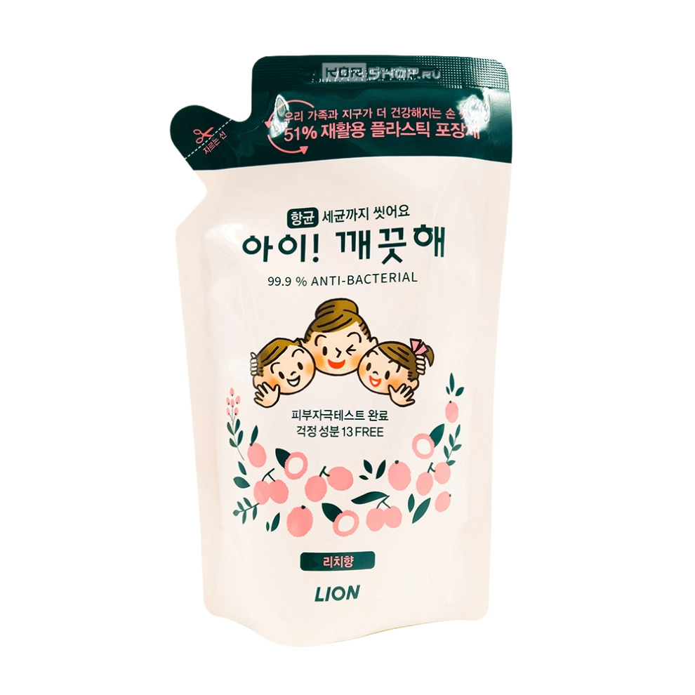 Антибактериальное мыло-пенка для рук «Сочный личи» Foaming Hand Soap Lion, Корея, 200 мл Антибактериальное мыло-пенка для рук «Сочный личи» Foaming Hand Soap Lion, Корея, 200 мл