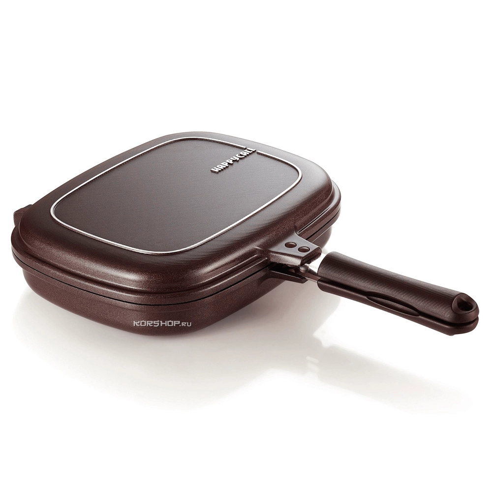 Двойная сковорода гриль Titanium Double Pan HappyCall (3002-0074), Корея
