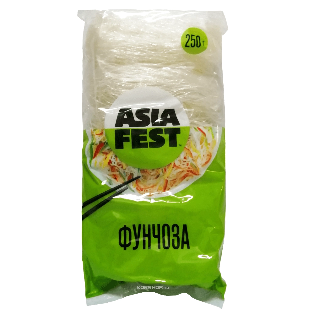 Вермишель фунчоза из крахмала бобов и гороха Longkou Asia Fest, Китай, 250 г Вермишель фунчоза из крахмала бобов и гороха Longkou Asia Fest, Китай, 250 г