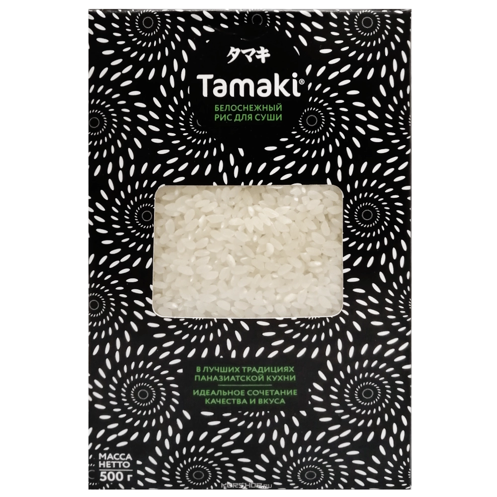 Белоснежный рис для суши Tamaki, 500 г