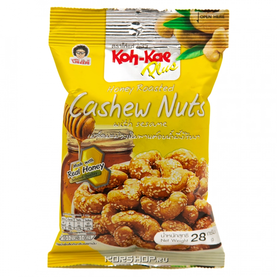 Обжаренные кешью медом и кунжутом Koh Kae, Таиланд, 28 г