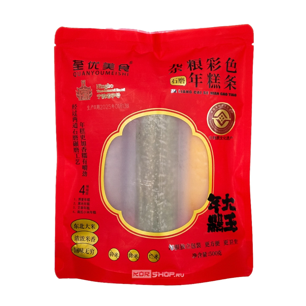 Красочный рисовый пирог QuanYou, Китай, 500 г