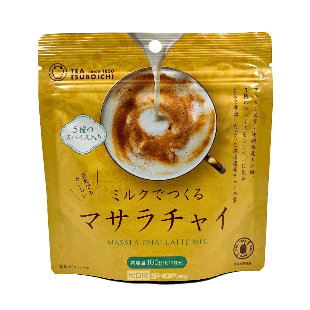 Напиток растворимый для приготовления масала-латте Masala Tea Latte Mix Tsuboichi, Япония, 100 г Напиток растворимый для приготовления масала-латте Masala Tea Latte Mix Tsuboichi, Япония, 100 г