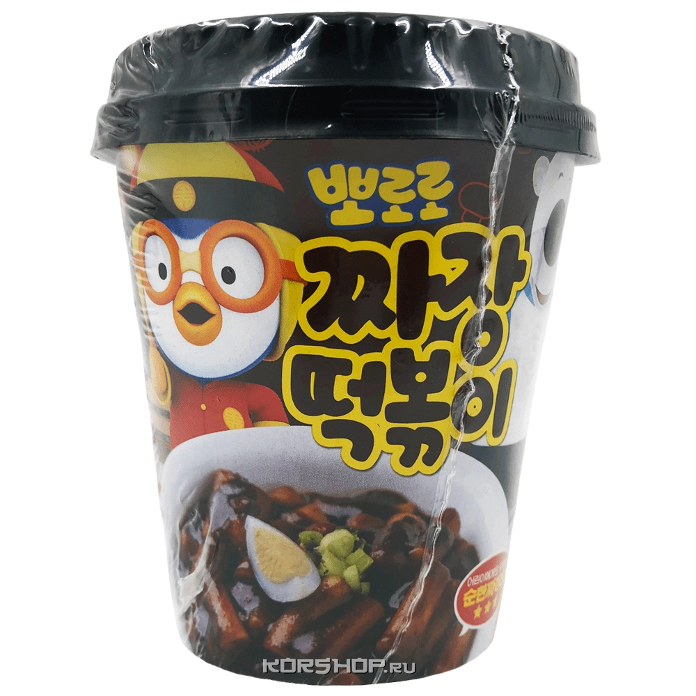 Рисовые палочки Токпокки с соусом из черной фасоли Pororo Grunamu, Корея, 110 г Рисовые палочки Токпокки с соусом из черной фасоли Pororo Grunamu, Корея, 110 г
