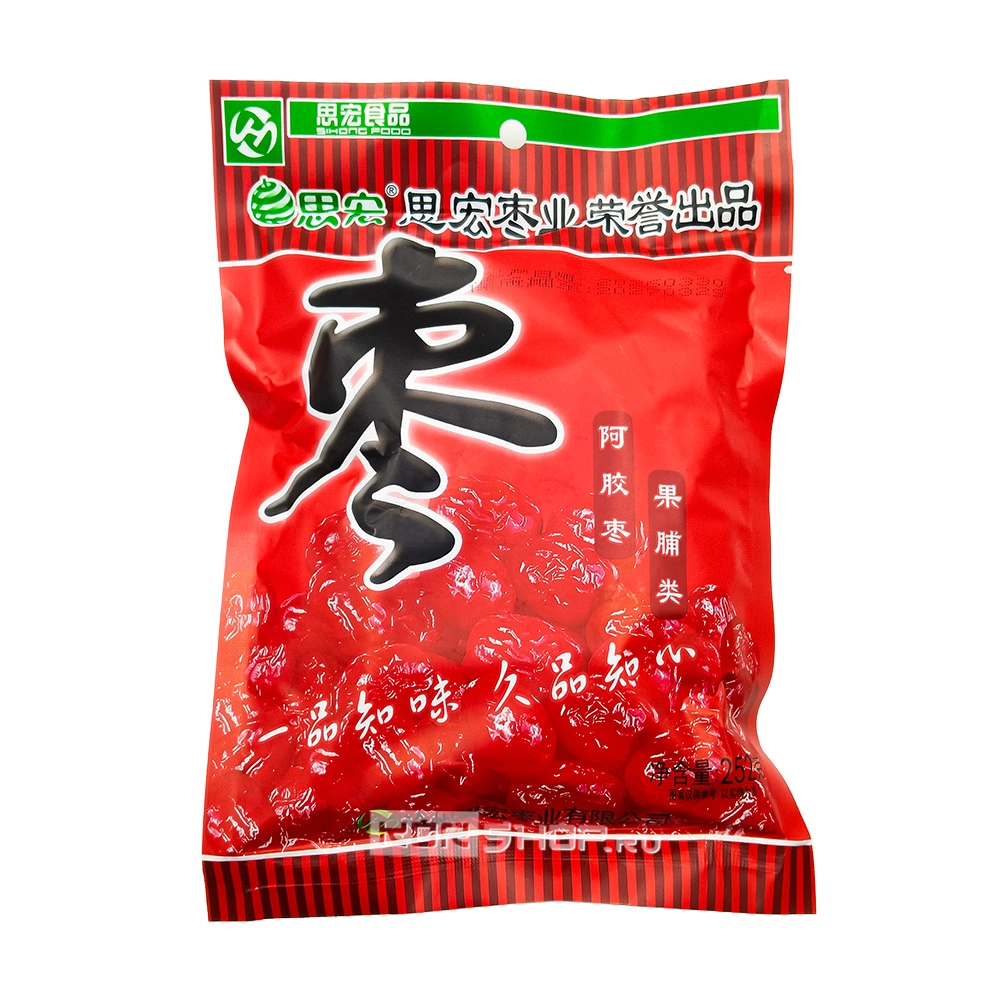 Китайские финики унаби в сахарном сиропе вяленые СиХун / SiHong, Китай, 252 г