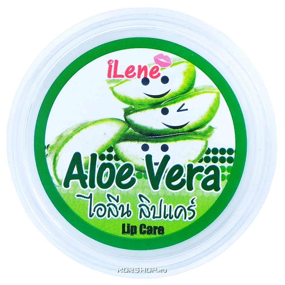 Увлажняющий бальзам для губ с ароматом алоэ вера Ilene, Таиланд, 10 г Увлажняющий бальзам для губ с ароматом алоэ вера Ilene, Таиланд, 10 г