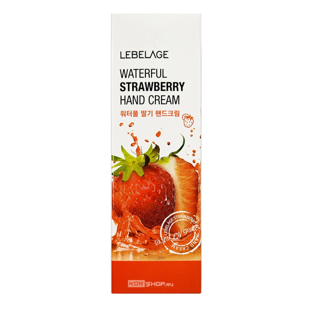 Крем для рук смягчающий с ароматом клубники Lebelage Waterful Strawberry Hand Cream (Корея), 100 мл Крем для рук смягчающий с ароматом клубники Lebelage Waterful Strawberry Hand Cream (Корея), 100 мл