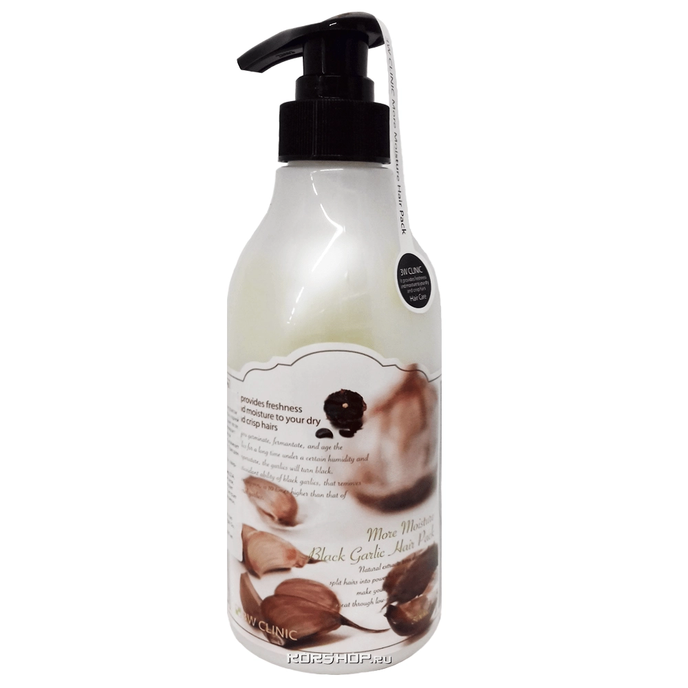 Маска для волос с черным чесноком 3W Clinic, Корея, 500 мл Маска для волос с черным чесноком 3W Clinic, Корея, 500 мл