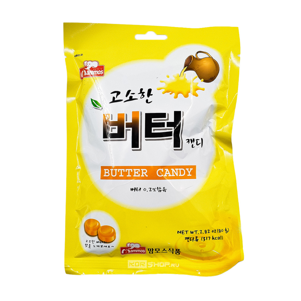 Сливочная карамель Butter candy Mammos, Корея, 80 г Сливочная карамель Butter candy Mammos, Корея, 80 г