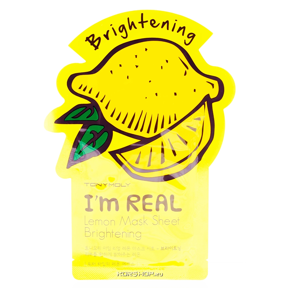 Тканевая маска с экстрактом лимона I'm Real Lemon Mask Sheet Tony Moly, Корея, 21 мл Тканевая маска с экстрактом лимона I'm Real Lemon Mask Sheet Tony Moly, Корея, 21 мл