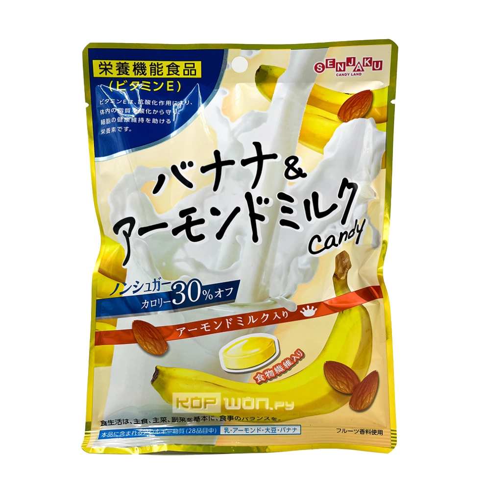 Карамель со вкусом банана и миндального молока Senjaku, Япония, 70 г