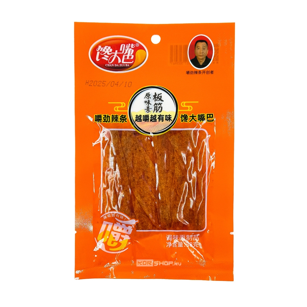 Жевательные снеки Латяо с классическим остро-пряным вкусом Chan Da Zui Ba Latiao (Китай), 38 г