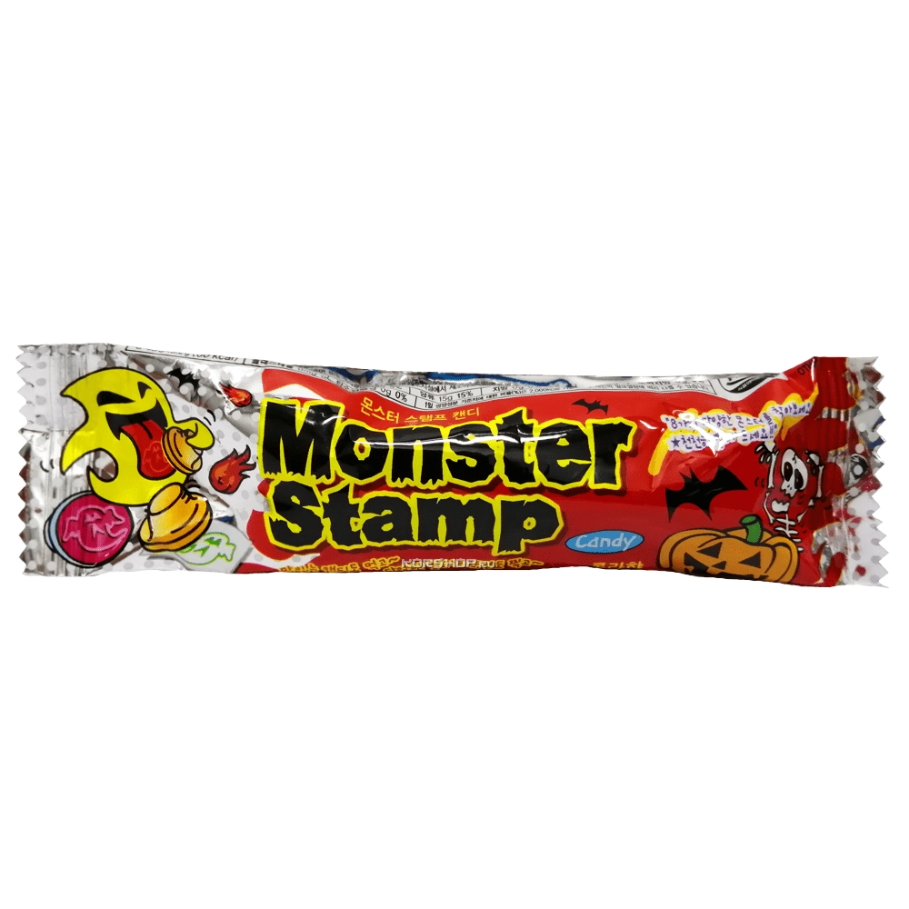 Детские конфеты со штампами Monster Stamp, Корея, 21,28 г