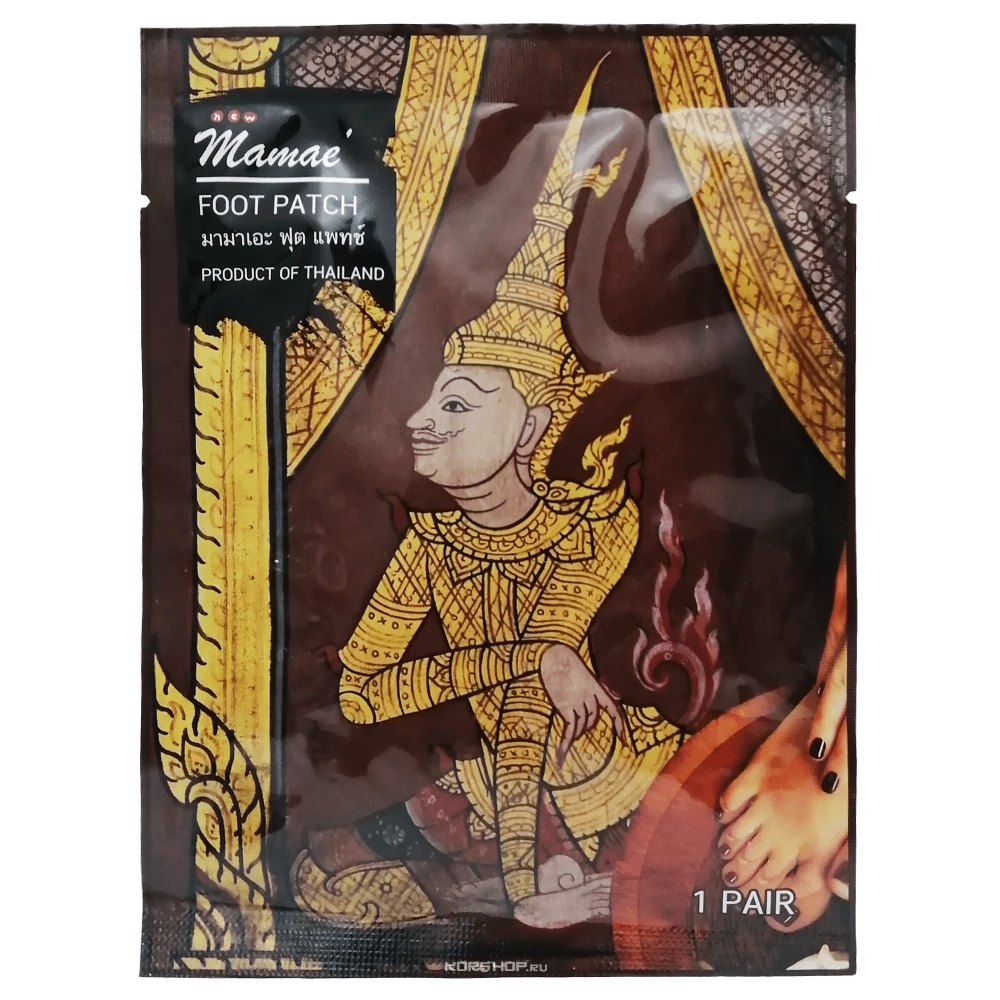 Патчи для ног Mamae, Таиланд, 10 г. Патчи для ног Mamae, Таиланд, 10 г.