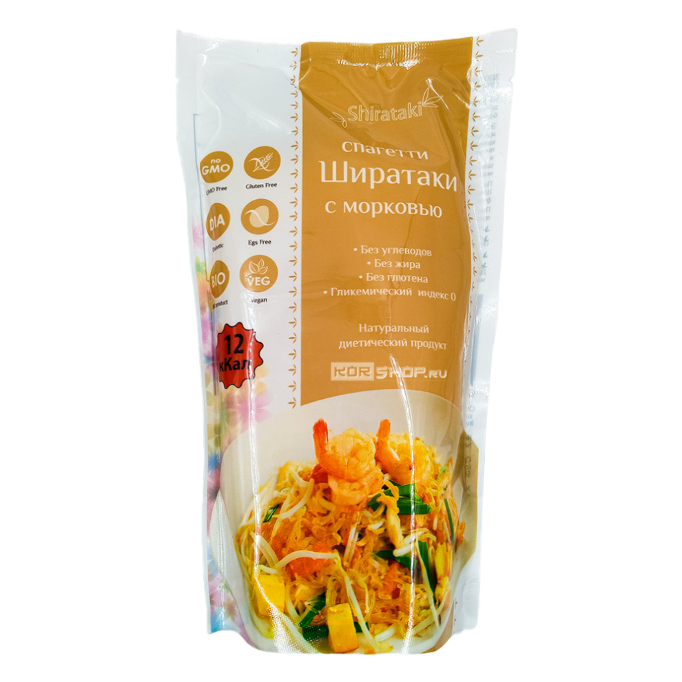 Лапша Ширатаки с морковью, Китай, 340 г
