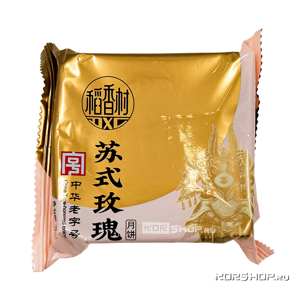 Лунный пряник по-сучжоуски со вкусом розы ДаоСянЦунь / DaoXiangCun, Китай, 75 г Лунный пряник по-сучжоуски со вкусом розы ДаоСянЦунь / DaoXiangCun, Китай, 75 г