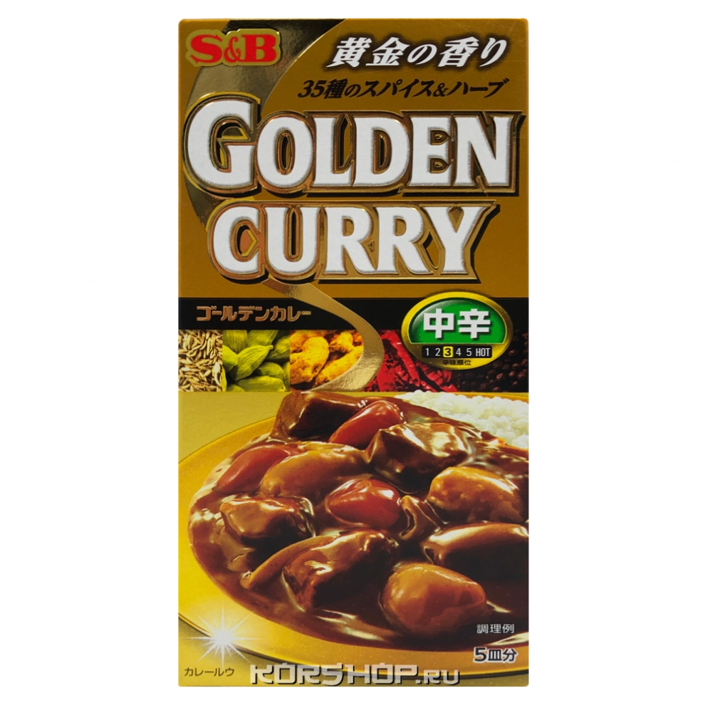 Голден Карри Микс (среднеострый) S and B S&amp;B, Япония, 90 г