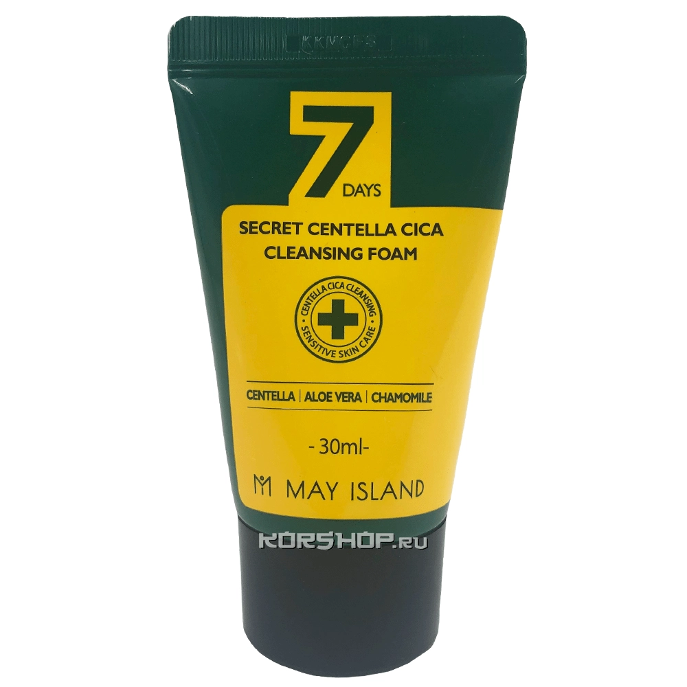 Очищающая пенка с центеллой для проблемной и чувствительной кожи Centella CICA May Island 7 Days Secret, Корея, 30 мл Очищающая пенка с центеллой для проблемной и чувствительной кожи Centella CICA May Island 7 Days Secret, Корея, 30 мл