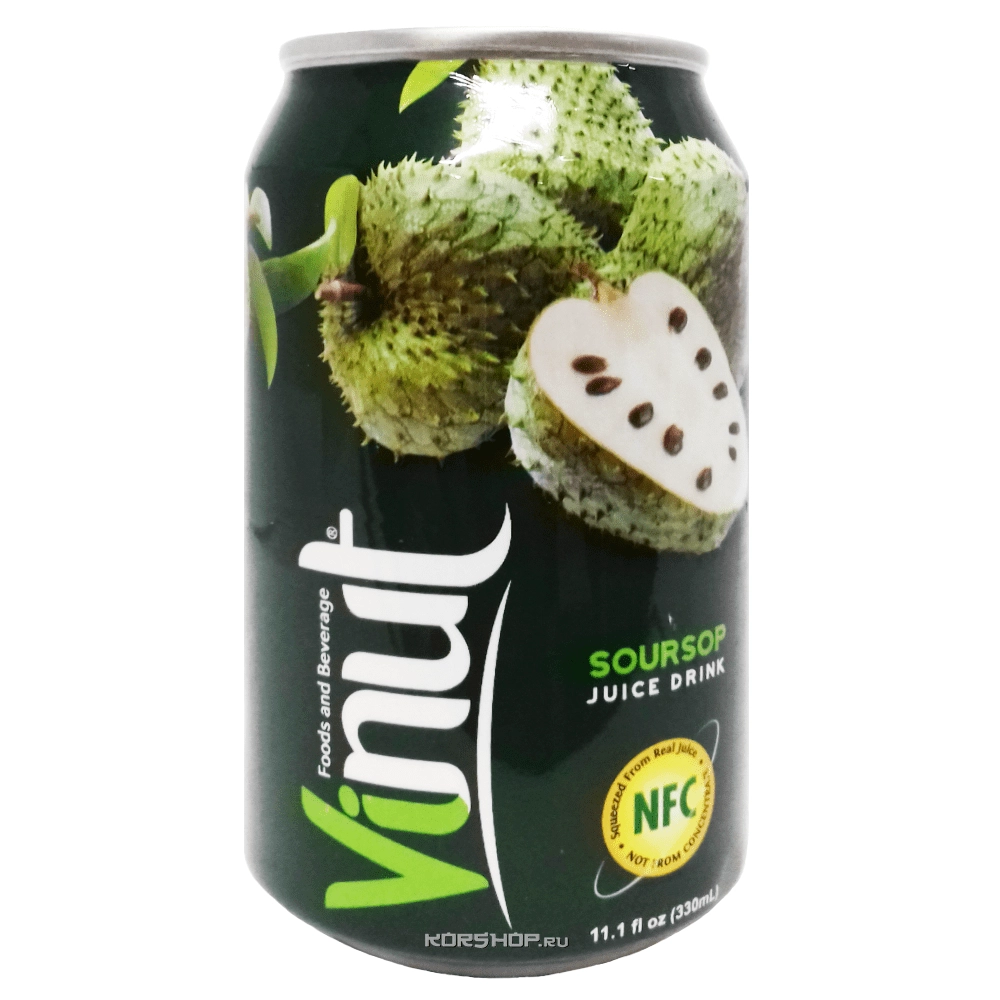 Напиток Гуанабана ViNut, Вьетнам, 330 мл Напиток Гуанабана ViNut, Вьетнам, 330 мл