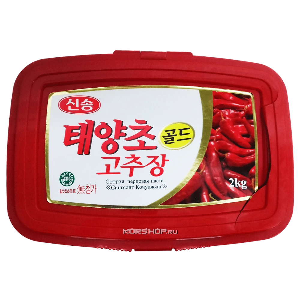 Острая перцовая паста Кочудян Синсонг, Корея, 2 кг (уценка, треснутая крышка) Острая перцовая паста Кочудян Синсонг, Корея, 2 кг (уценка, треснутая крышка)