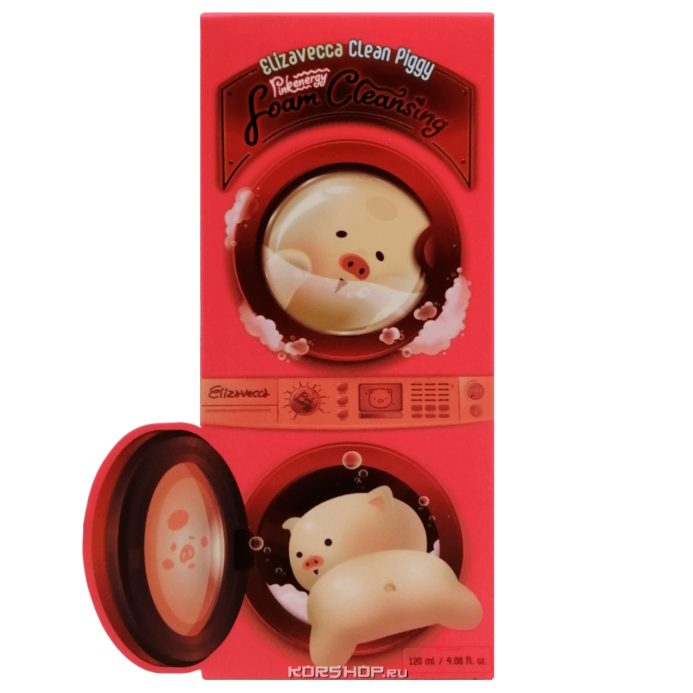 Пенка для умывания Clean Piggy Pinkenergy Elizavecca, Корея, 120 мл