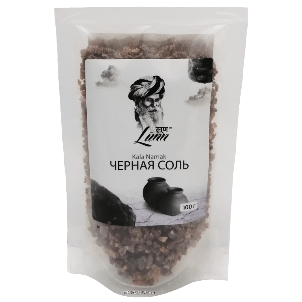 Черная соль Kala Namak Lunn, Индия, 100 г Черная соль Kala Namak Lunn, Индия, 100 г