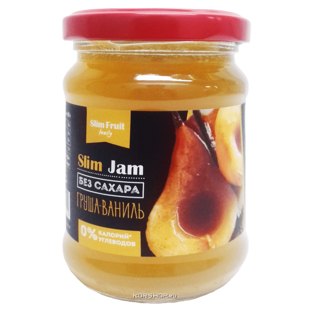 Бескалорийный джем Груша и Ваниль Slim Fruit, 250 мл