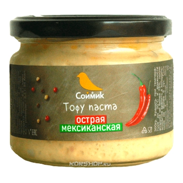 Тофу паста острая мексиканская Соймик, 200 г Тофу паста острая мексиканская Соймик, 200 г