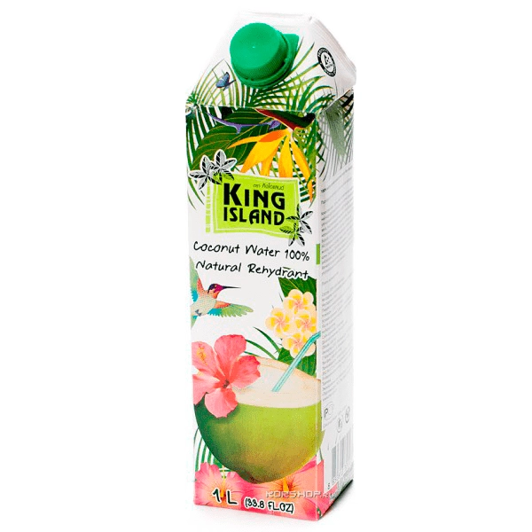 Кокосовая вода 100% King Island (без сахара) 1 л Кокосовая вода 100% King Island (без сахара) 1 л