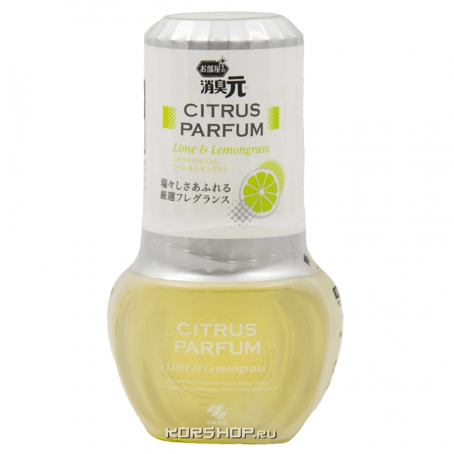 Жидкий дезодорант для комнаты Лайм и Лемонграсс Shoshugen Parfum Citrus Kobayashi, Япония, 400 мл