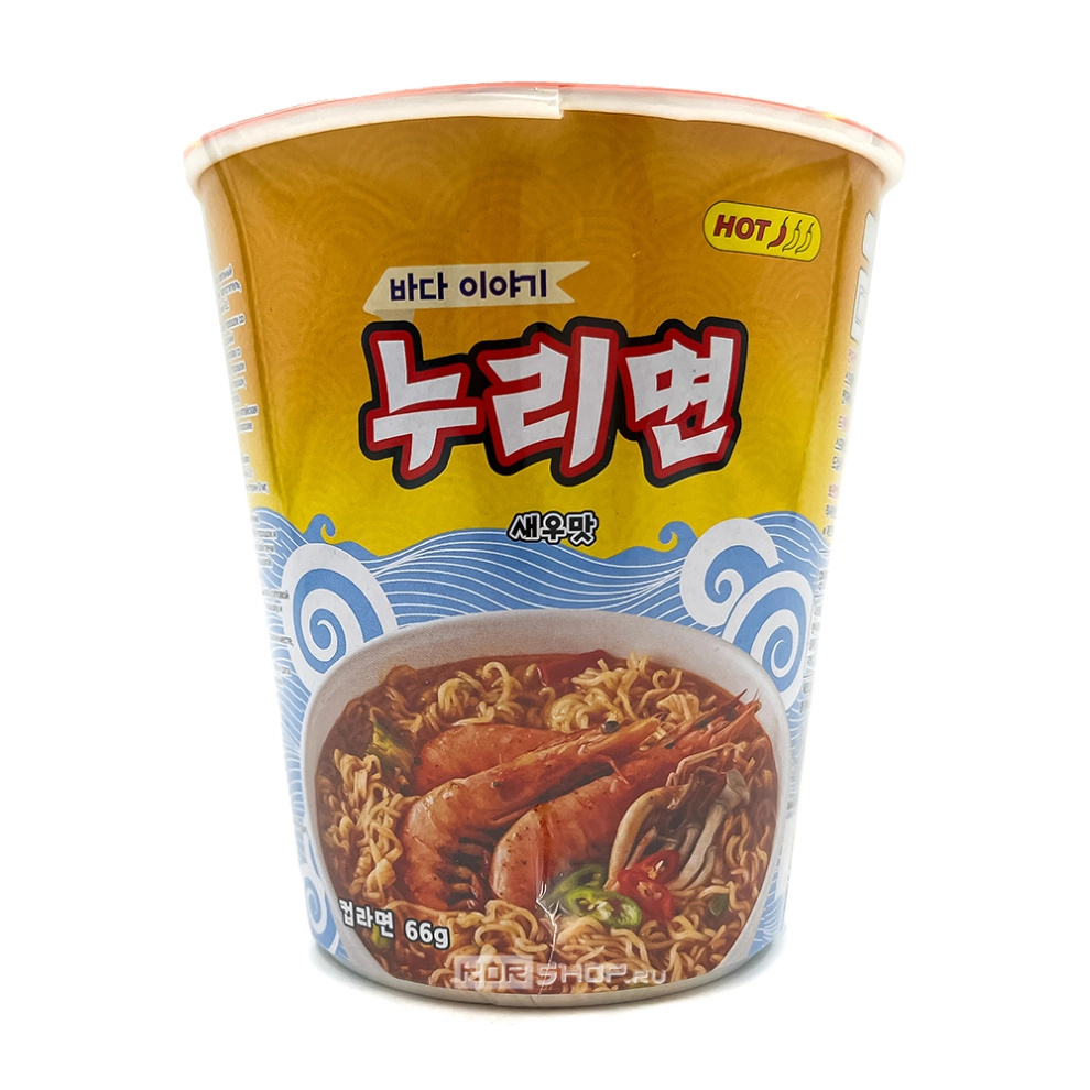 Лапша б/п со вкусом креветки Nurimen, Корея, 66 г Лапша б/п со вкусом креветки Nurimen, Корея, 66 г