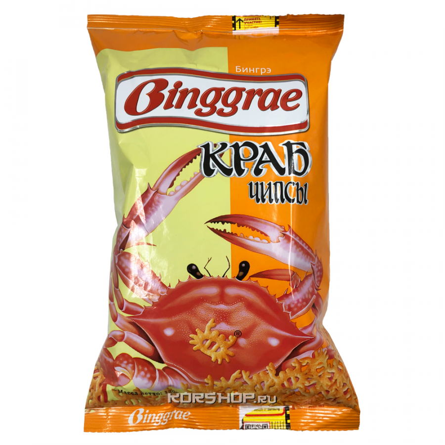 Хрустящие чипсы со вкусом краба Бингрэ (Binggrae), 130 г — купить в ...