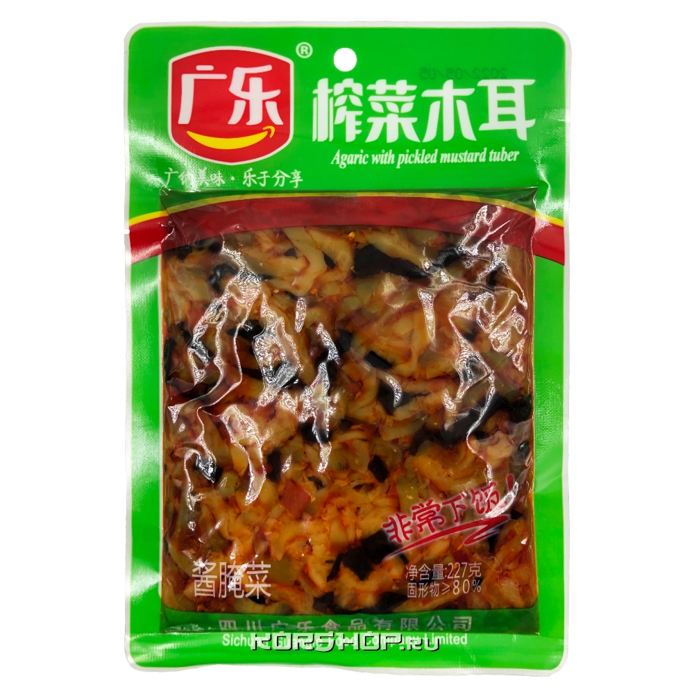 Горчица с черными древесными грибами Guangle, Китай, 180 г Горчица с черными древесными грибами Guangle, Китай, 180 г