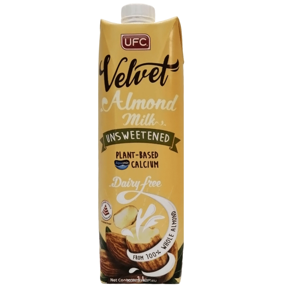 Миндальное молоко без сахара Velvet, Таиланд, 1 л Миндальное молоко без сахара Velvet, Таиланд, 1 л