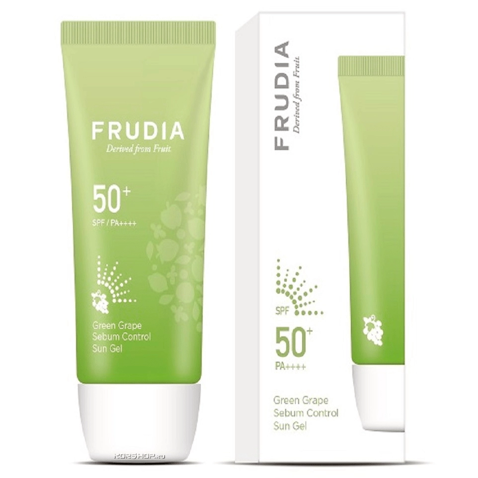 Солнцезащитный гель с зеленым виноградом Себум контроль SPF50+ PA++++ Frudia, Корея, 50 мл Солнцезащитный гель с зеленым виноградом Себум контроль SPF50+ PA++++ Frudia, Корея, 50 мл