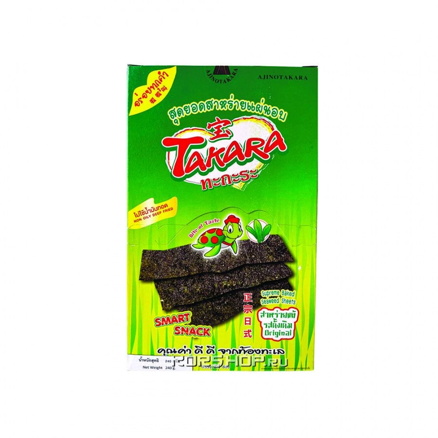 Морская капуста "Оригинальный вкус" Takara, Таиланд 10 г. Морская капуста "Оригинальный вкус" Takara, Таиланд 10 г.