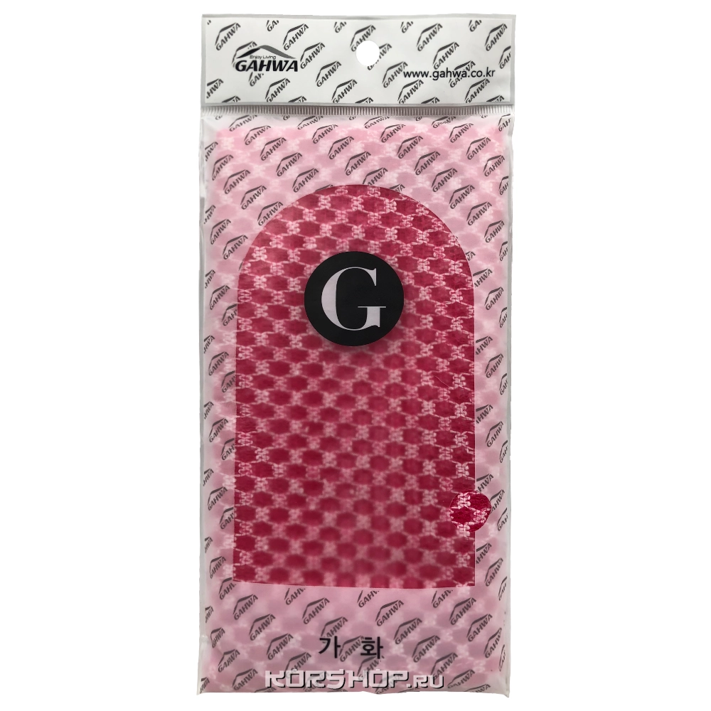 Сетчатая массажная мочалка (красная) Gahwa, Корея Сетчатая массажная мочалка (красная) Gahwa, Корея