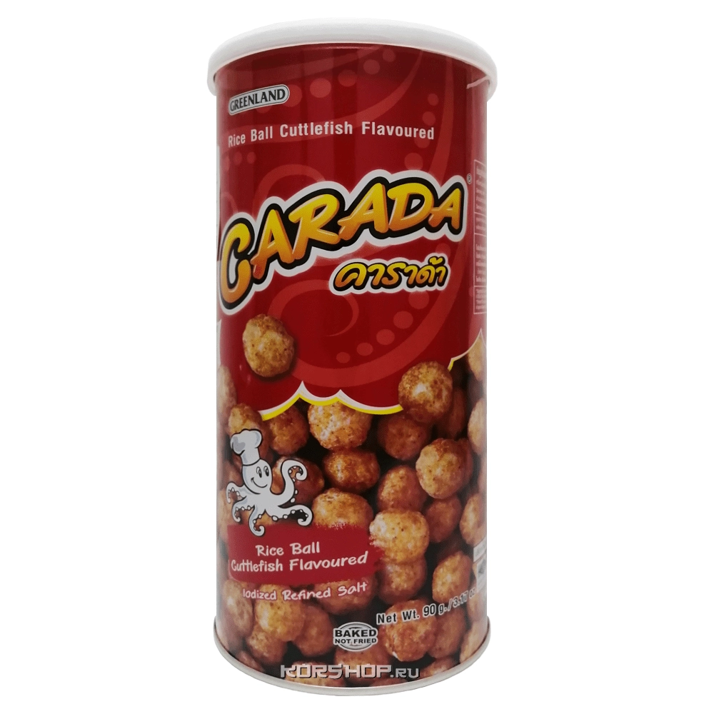 Хрустящие рисовые шарики с каракатицей Carada, Таиланд, 90 г... Хрустящие рисовые шарики с каракатицей Carada, Таиланд, 90 г...