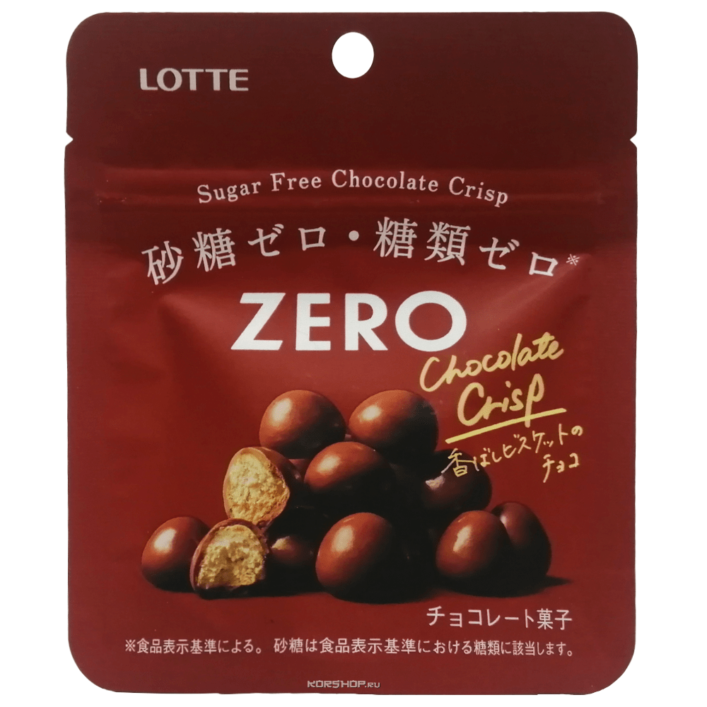 Шоколадное драже без сахара Zero Lotte, Япония, 28 г