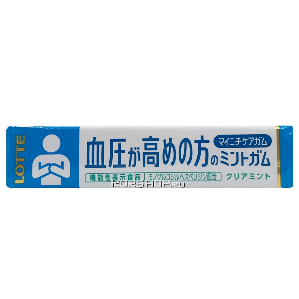 Жевательная резинка без сахара для гипертоников "Чистая мята Майничи" Lotte, Япония, 21 г