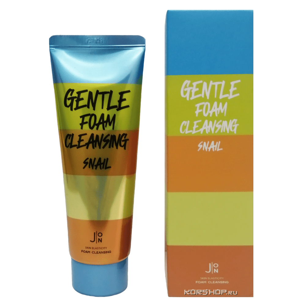 Пенка для умывания с муцином улитки Gentle Foam Cleansing Snail J:ON, Корея, 100 мл