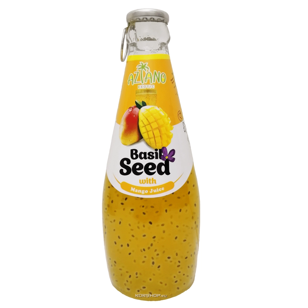 Нектар манго с семенами базилика Aziano, Вьетнам, 290 мл